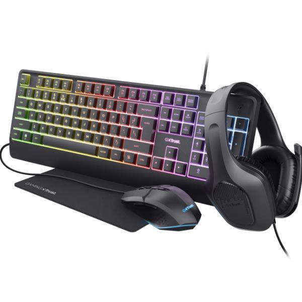Trust GXT 792 QUADROX SET TASTIERA, MOUSE, CUFFIA, …
